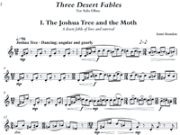Jenni Brandon: Three Desert Fables for Solo Oboe