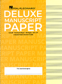 Manuscript Paper, 96 Sheets, 12 Stave Spiral Bound
