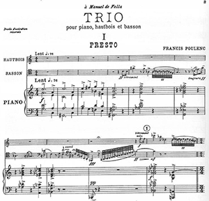Francis Poulenc: Trio for Oboe, Bassoon and Piano