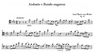 Carl Maria von Weber: Andante and Hungarian Rhondo Opus 35
