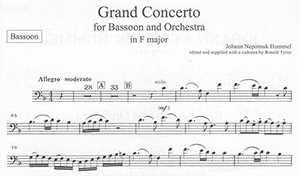Johann Nepomuk Hummel: Bassoon Concerto in F