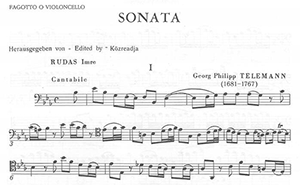 Georg Philipp Telemann: Sonata in E flat for bassoon