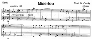 Mike Curtis: Ten Klezmer Duos for Oboes