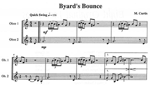 Mike Curtis: Eight Original Jazz Duos for Oboes
