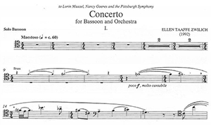 Ellen Taaffe Zwilich: Concerto for Bassoon and Orchestra