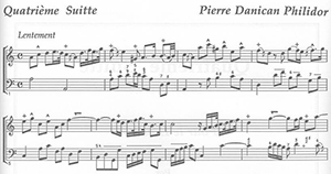 Pierre Danican Philidor: Suite in A minor. Opus 1 No. 4