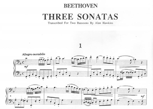 Ludwig van Beethoven: Three Sonatas for Two Bassoons