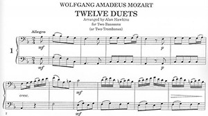 Mozart: Twelve Duets for Two Bassoons