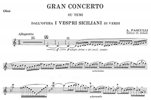 Antonino Pasculli: Gran Concerto for Oboe and Piano.