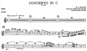 W.A. Mozart: Concerto in C for Oboe, K. 314