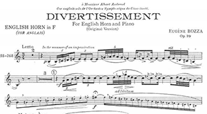 Eugène Bozza: Divertissement