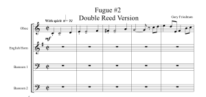 Gary Friedman: Fugue #2 for 4 Winds