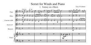 Gary Friedman: Sextet for winds