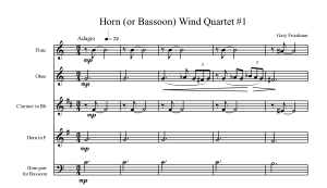 Gary Friedman: Six Wind Quartets, Volume I