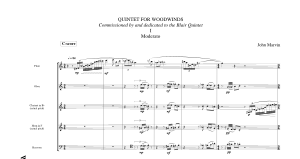 John Marvin: Quintet for Woodwinds