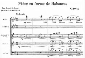 Maurice Ravel: Vocalise-Étude en forme de Habanera for Wind Quintet
