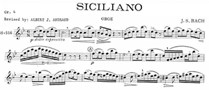 J.S. Bach: Siciliano and Arioso