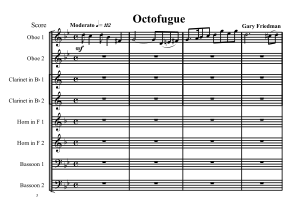 Gary Friedman: Octofugue
