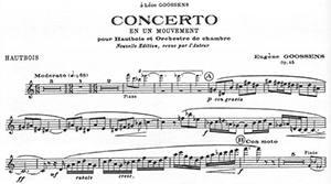 Eugène Goossens: Concerto in 1 Movement