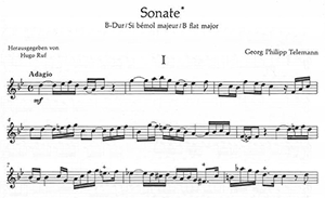 Georg Philipp Telemann: Sonate in B flat major, TWV41:B6