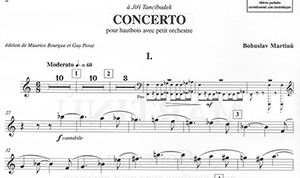 Bohuslav Martinů: Concerto for Oboe