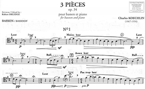 Charles Koechlin: Three Pieces Op. 34