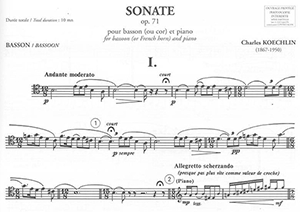 Charles Koechlin: Sonate Op. 71