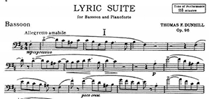 Thomas Dunhill: Lyric Suite Op. 96