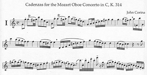 W.A. Mozart: Cadenzas for Mozart Oboe Concerto
