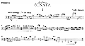 André Previn: Sonata for Bassoon and Piano