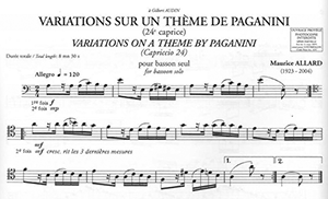 Maurice Allard: Variations on a Theme of Paganini