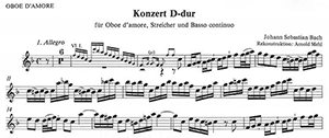 J.S. Bach: Concerto in D Major for Oboe d'Amore