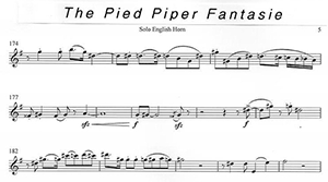 Marcia Kraus: Pied Piper Fantasy for English Horn, Narrator and Orchestra EH