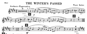 Wayne Barlow: The Winter's Passed