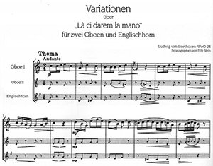 Ludwig van Beethoven: Variations on Mozart's "La ci darem la mano".