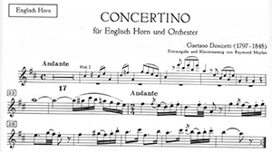 Gaetano Donizetti: Concertino in G for English horn