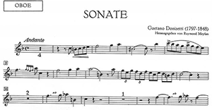 Gaetano Donizetti: Sonata for oboe and piano