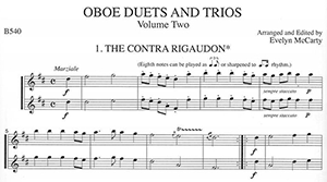 Evelyn McCarty: Oboe Duets and Trios (Country Dances), Vol. II