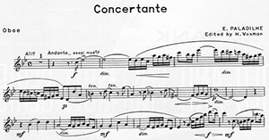 E. Paladilhe: Concertante for Oboe and Piano