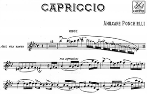 Amilcar Ponchielli: Capriccio for Oboe and Piano