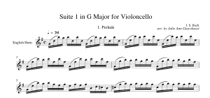 J.S. Bach: The Six Unaccompanied Suites for Cello, Transcribed for English Horn