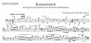 Franz Berwald: Concert Piece op. 2 for bassoon and orchestra