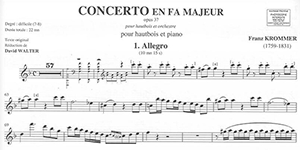 Franz Krommer: Oboe Concerto in F Major op.37