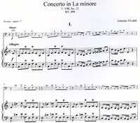Vivaldi:Concerto in A minor - RV499