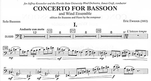 Eric Ewazen: Concerto for Bassoon and Wind Ensemble
