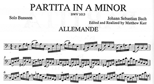 J.S. Bach: Partita in A minor BWV 1013