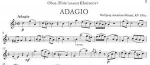 W.A. Mozart: Adagio in F Major