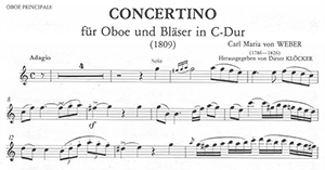 Carl Maria von Weber: Concertino for Oboe