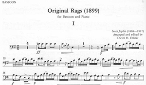 Scott Joplin: Six Ragtimes for Bassoon