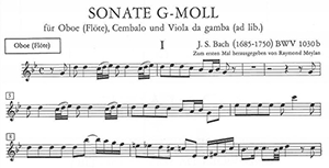 J.S. Bach: Sonata in G min BWV 1030b